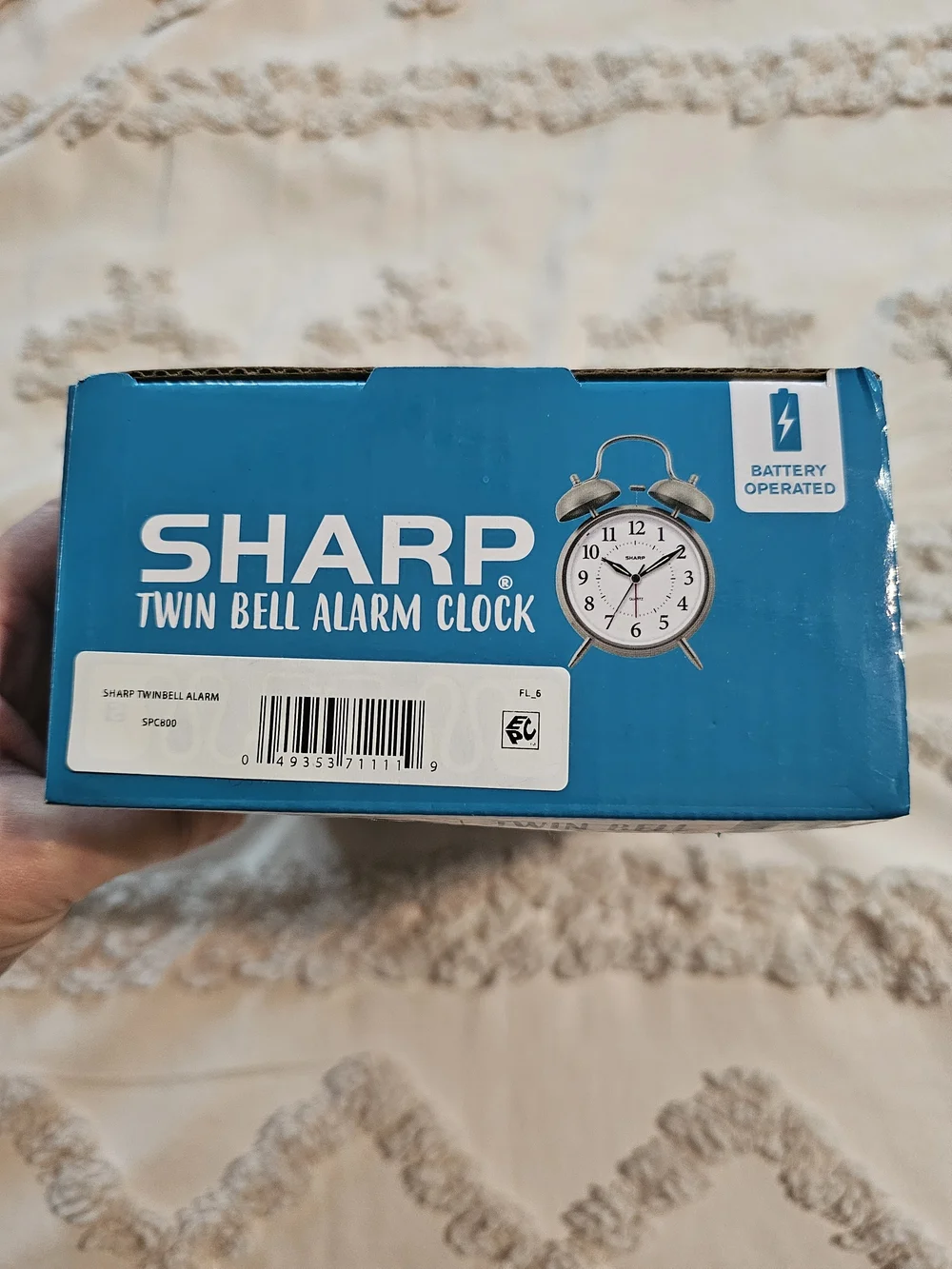 Sharp Twin Bell Alarm Clock